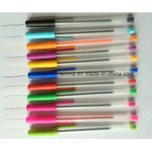 Plástico Stick Ball Pen con 12 colores